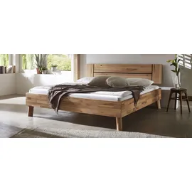 Home Affaire Massivholzbett HOME AFFAIRE "Chavot II", beige (kernbuche), B:186cm H:77cm L:208cm, Betten, Massivholzbett, wahlweise in Kernbuche oder Wildeiche erhältlich