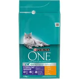 Purina ONE Sterilicat Bifensis Trockenfutter für sterilisierte Katzen, reich an Huhn, 1,5 kg