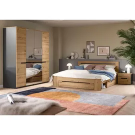 Möbel Boss Nachtschrank Canu 50 x 42 x 37 cm Artisan Eiche/Anthrazit