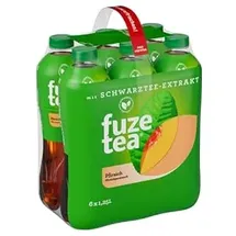 Fuze Tea Schwarzer Tee Pfirsich 1,25 Liter, 6er Pack
