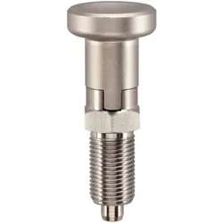 Rastbolzen, mit Sechskantbund und Arretierung, rostfreier Stahl | d1=8 mm / Rostfreier Stahl | 22120.0618