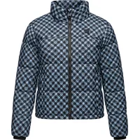 Ragwear Damen, Steppjacke warme Winterjacke wasserdicht kurz mit Hahnentritt Muster Serah Print YOUMODO Cloud Gr. 3XL - 3XL