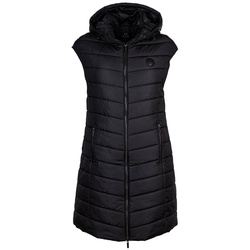 AX ARMANI EXCHANGE Damen Daunen-Weste - Steppweste,ärmellos, Reißverschluss, Kapuze Schwarz S