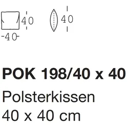 freistil Rolf Benz 198 - Polsterkissen | 40 x 40 cm