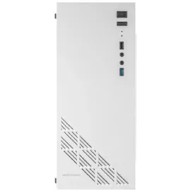 Mars Gaming MC100W, ATX Gaming Gehäuse, 1 FRGB Lüfter, Grilles + Window, Weiß