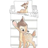 Bambi Disney Baby-Bettwäsche Set 100 x 135 cm + 40 x 60 cm Baumwolle