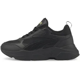 Puma Damen Cassia Sneaker, Black Black Team Gold, 40.5 EU