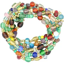 COLLEZIONE ALESSANDRO Rainbow Armband aus Glas bunt Größe onesize