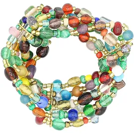 COLLEZIONE ALESSANDRO Rainbow Armband aus Glas bunt Größe onesize