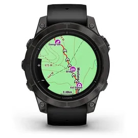 Garmin Epix Pro (Gen 2) Sapphire 47 mm schwarz/carbongrau Titan mit Silikonarmband