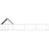 vidaXL Hühnerstall 8x2x2 m Verzinkter Stahl