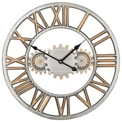 Wanduhr SEON Eisen Silber