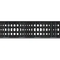 zaunzu Sichtschutz Design Vlies Bubble für Doppelstabmatten Schwarzgrau 2,6m