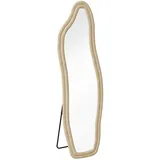 Fortuna Lai Standspiegel, Gold, Holz, 50x160x3 cm, Spiegel, Standspiegel