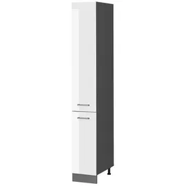 Vicco Apothekerschrank R-Line 30 x 57,2 x 206,8 cm Weiß Hochglanz