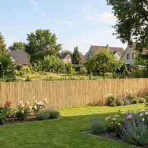 casa.pro Schilfzaun 100 x 500 cm Beige