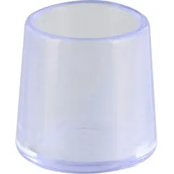 WAGNER Kappen für Stahlrohr rund 4tlg. - Ø 12/16 x 16 mm, Abrieb 4 mm, Kunststoff transparent - 15067099