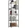 Homcom Bücherregal 60 x 30 x 170,5 cm Schwarz