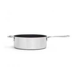 Schmorpfanne mit Kupferkern 28 cm beschichtet mit Stielgriff 6,5 Liter