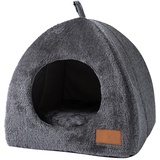 Katzenhöhle Filz, Katzenhaus Für Draußen, Faltbares Katzenhaus,Katzenbett große Katzen Katzenhöhle,Katzenbetten für Indoor Katzen, 2-in-1 Katzen und Hundebett, 40x40x41 cm Katzenhaus Indoor