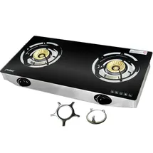 Phonix PS-2, Gaskocher 2 flammig 8 KW Glas Propan mit Zündsicherung