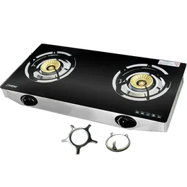 Phonix PS-2, Gaskocher 2 flammig 8 KW Glas Propan mit Zündsicherung