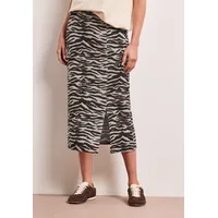 STREET ONE Maxirock Damen Animalprint Braun 42