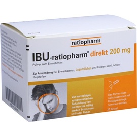 Ratiopharm IBU-ratiopharm direkt 200 mg Pulver zum Einnehmen