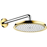 Hansgrohe Raindance Classic 240 mm, Kopfbrause mit Brausearm, Chrom/Gold-Optik