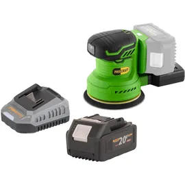 PROCRAFT Px20blbb Akku Exzenterschleifer 20 V 125 mm inkl. 1x Akku 4,0 Ah + Ladegerät