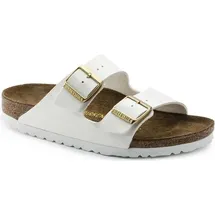 Birkenstock Arizona Birko-Flor Lack schmal patent white 39