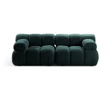 Micadoni Sofa Bellis, modular 2-Sitzer blau