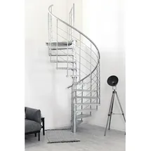 Minka Spindeltreppe Spino 120 cm Durchmesser 305,5 cm Zink