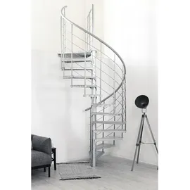 Minka Spindeltreppe Spino 120 cm Durchmesser 305,5 cm Zink