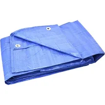 GEKO Abdeckplane 5 x 6 m Blau