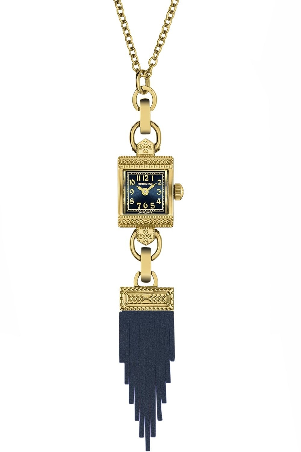 Hamilton H31231140 Umhänge- und Armbanduhr für Damen Lady Hamilton Gold/Blau