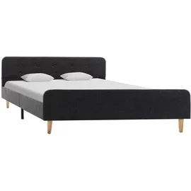 vidaXL Bettgestell 160 x 200 cm Dunkelgrau