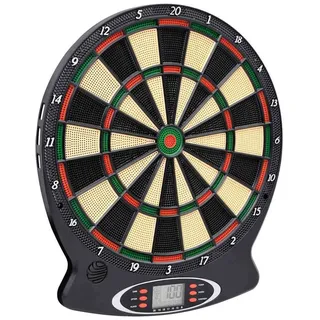 vidaXL Elektrische Dartscheibe mit Darts Schwarz Polypropylen