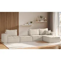Fun Möbel Ecksofa Modulsofa 4-teilig SANDE XL Stoff Alpine