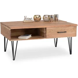 Sofa.de Couchtisch Mustique Akazie massiv natur beige 110 x 50 x 72 cm
