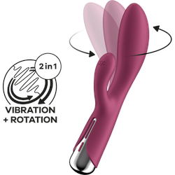 Satisfyer Spinning Rabbit 1, 20 cm, beere