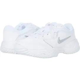 Nike Court Lite 2 Kinder Weiß/Metallic Silver 35,5