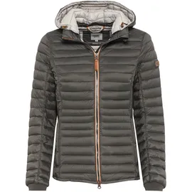 CAMEL ACTIVE Damen leichte Steppjacke mit Abnehmbarer Kapuze Khaki, womenswear-36 - 36