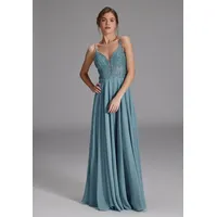 hey kyla Abendkleid mit Ziersteinbesatz, Aqua, 42