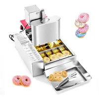 Vevor Gewerbliche Automatische Donutmaschine, 4-reihige Donutmaschine, 240 Stück/h, Elektrischer Hochleistungs-Donutbereiter, Fritteuse aus Edelstahl mit Intelligenter Steuerung, Donut Maker