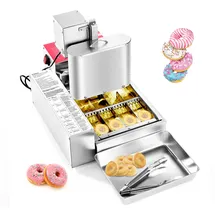 Vevor Gewerbliche Automatische Donutmaschine, 4-reihige Donutmaschine, 240 Stück/h, Elektrischer Hochleistungs-Donutbereiter, Fritteuse aus Edelstahl mit Intelligenter Steuerung, Donut Maker