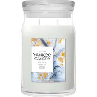 Yankee Candle Silver Birch Duftkerze 567 g silber/weiß
