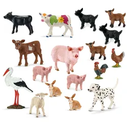 Schleich - Tierfiguren - Bauernhof-Set mit 17 Tieren