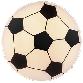 GLOBO Kinder Decken Lampe DIMMBAR Fußball Glas Leuchte FERNBEDIENUNG im Set inkl. RGB LED Leuchtmittel