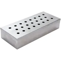 VAGGAN Räucherbox 24 x 10 x 4,5 cm Edelstahl Silber